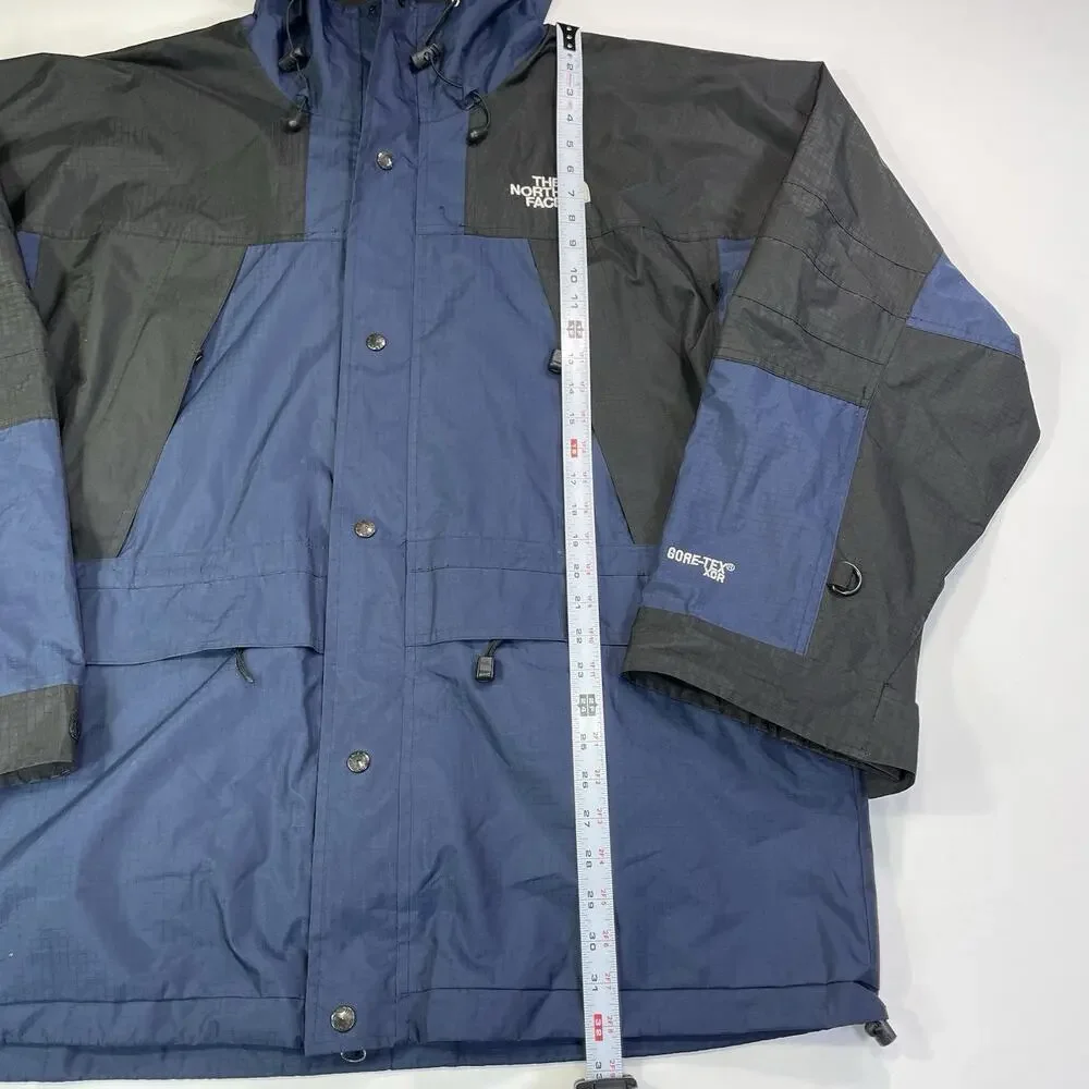The North Face Mens Summit Series Goretex Waterproof Hooded Jacket Blue Sz XXL